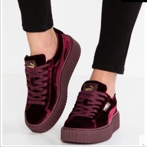 puma fenty red shoes